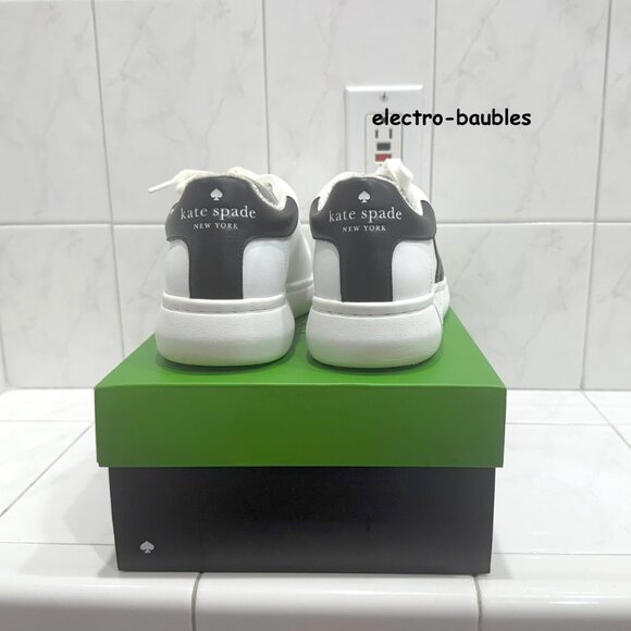 KATE SPADE "Charli" Nappa Lace Up Sneakers Sz 8.5B - Worn 1x - Picture 10 of 13